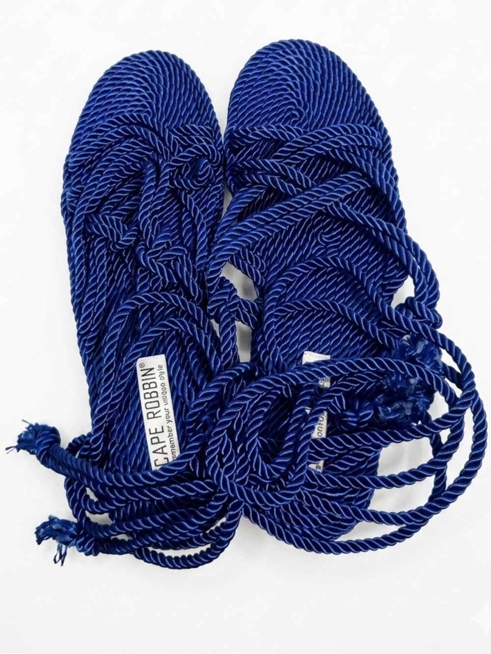 Cape Robbin Royal Blue/Cobalt Twisted Rope Sandals